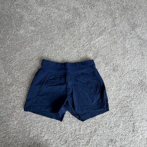 Navy Blue Athleta Trekkie North Athletic Shorts